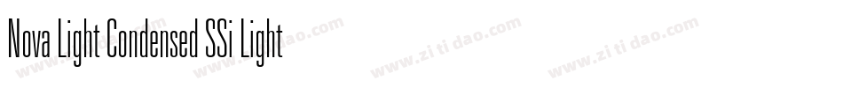 Nova Light Condensed SSi Light Condensed字体转换